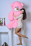 М'яка іграшка ведмедик ДЕН (155 см), Харків "Рожевий", фото 2