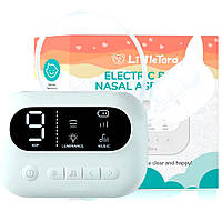 Аспіратор Електричний Назальний для дітей з підсвічуванням та музикою Соплевідсмоктувач для новонароджених Блакитний