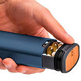 Таблетниця Контейнер для таблеток Преміальний 7 днів Органайзер 16,5х4,9 см Синій, фото 5