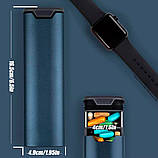 Таблетниця Контейнер для таблеток Преміальний 7 днів Органайзер 16,5х4,9 см Синій, фото 6