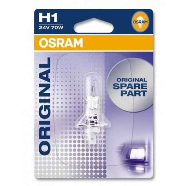 Галогенова лампа OSRAM H1 64155-01B 70W 24V P14.5S 10X1 Blister