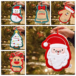 Кухонний рушник прихватка Різдво мікрофібра 1 шт. в упаковці. розмір 26х20