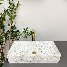 Умивальник (раковина) VBI TRIEST MOSAIC GLOSSY накладний, фото 4