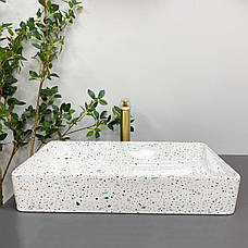 Умивальник (раковина) VBI TRIEST MOSAIC GLOSSY накладний, фото 5