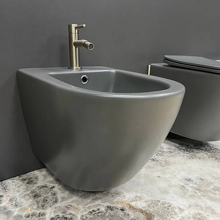 Підвісне біде VBI VULCANO GREY MATT, фото 1