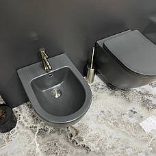Підвісне біде VBI VULCANO GREY MATT, фото 6