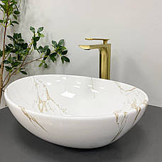 Умивальник (раковина) VBI PARMA STAINS GLOSSY накладний, фото 4