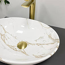 Умивальник (раковина) VBI PARMA STAINS GLOSSY накладний, фото 6
