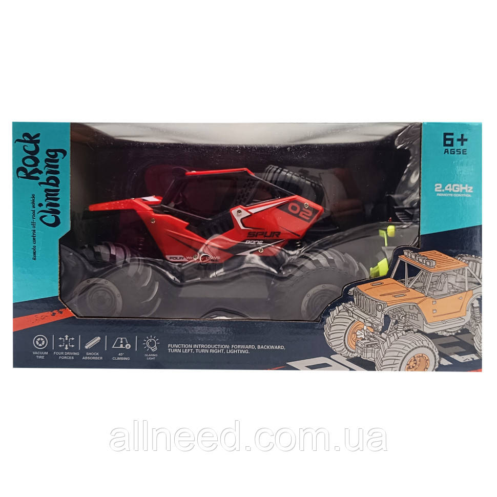 Машинка на радіокеруванні «Rock Climbing» M765-36 (Red) світло