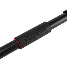 Турнік розсувний Cornix 110-150 см XR-0282 Black/Red, фото 3