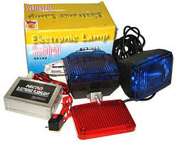 Популярний! Скло на проблискові 81004 сині - Краща якість тільки на Nukleon.com.ua