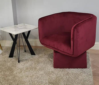 Поворотне крісло Міріам велюр винний ТМ Vetro Mebel