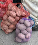 Овочева сітка з дрібною ячейкою 28х40 на 5кг. 50шт. фіолетова Євро сітка-мішок для овочів., фото 6