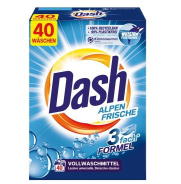 Пральний порошок Dash Alpen Frische 2.6 кг 40 циклів прання 4012400500758