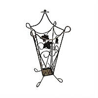 Кована підставка для парасольок №4 чорний/бронза