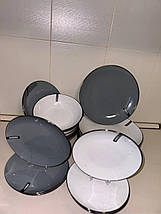 Сервіз Ardesto Bagheria 30 предметів сірий Grey, фото 5