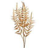 Новорічна декоративна гілочка "Золота вуаль", 69 см, фото 2