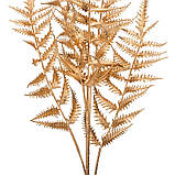 Новорічна декоративна гілочка "Золота вуаль", 69 см, фото 3