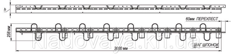 Профиль для деформационных швов альфа - профиль ПДШ & h130-170mm - L3m 10x50 - фото 2 - id-p444269231