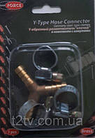 Популярний! З&apos;єднання Y-подібне для шлангів 8мм +хомути - Краща якість тільки на Nukleon.com.ua