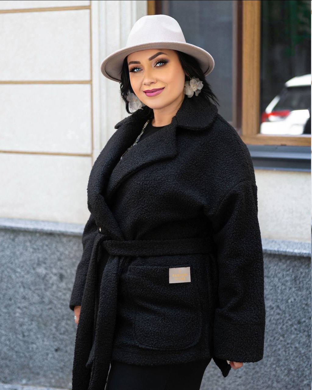 Стильний кардиган із поясом, фото 1