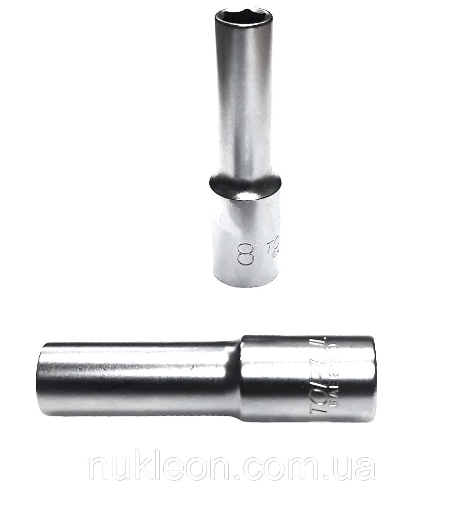 Популярний! Головка торцева глибока 3/8" 8мм BAEE1208 Toptul - Краща якість тільки на Nukleon.com.ua