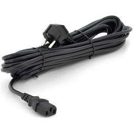 Кабель живлення C13 10,0m PC-186 CEE7/17-C13 0.75mm 3 pinblack Ritar (PC-186 CEE7/17-C13-10,0) - оригінал