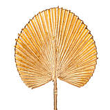 Новорічна декоративна гілочка "Пальмова листка", золото, 40 см, фото 2