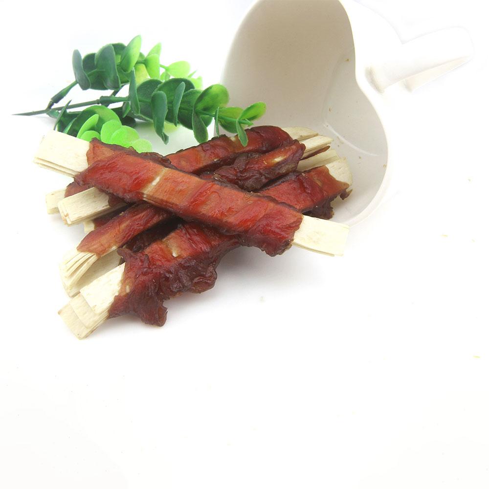 Ласощі для собак качині палички з тріскою кручені 12 см ZooFooD 500 г
