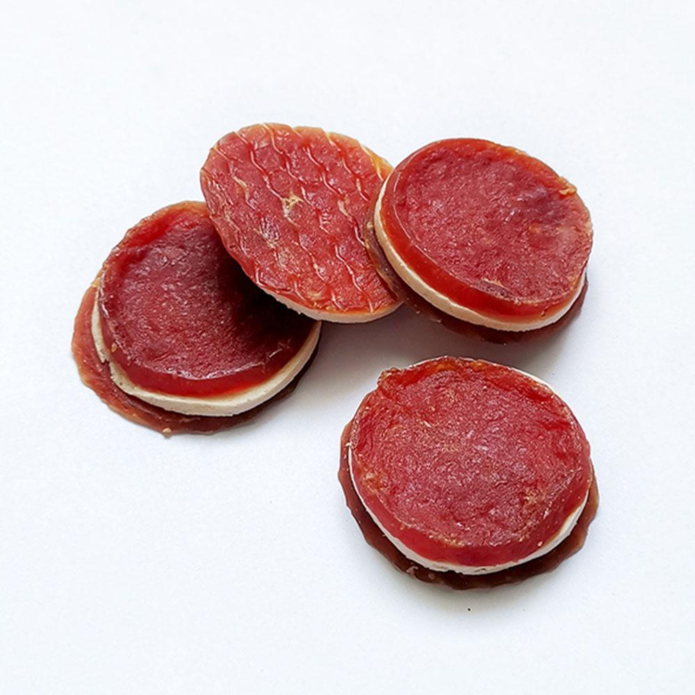 Ласощі для собак качині сендвічі із тріскою 3,5-4 см ZooFooD 500 г, фото 1