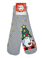 Шкарпетки жіночі махрові новорічний малюнок 36-39