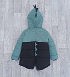 Куртка дитяча на хлопчика демісезонна Діно Комбі - весна-осінь Весняна курточка для дітей від 2 років 98, фото 3