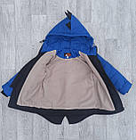 Дитяча куртка для хлопчика демісезонна Діно Комбі на весну-осінь Осіння демі курточка для дітей 98, фото 5