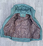 Дитяча куртка-жилетка для дівчинки демісезонна на весну-осінь Осіння курточка Зигзаг на підлітків 146, фото 7