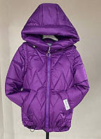 Куртка-жилетка демісезонна 2в1 на дівчинку весна осінь Дитяча Осіння курточка Зигзаг для дітей 122