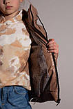 Куртка шкіряна на дівчинку підлітка Демісезонна підліткова осіння шкірянка для дівчаток весна осінь 140, фото 5