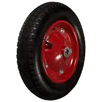 Надувне колесо 3.00-8 для тачки на 20-міліметрову вісь (розбірний диск)