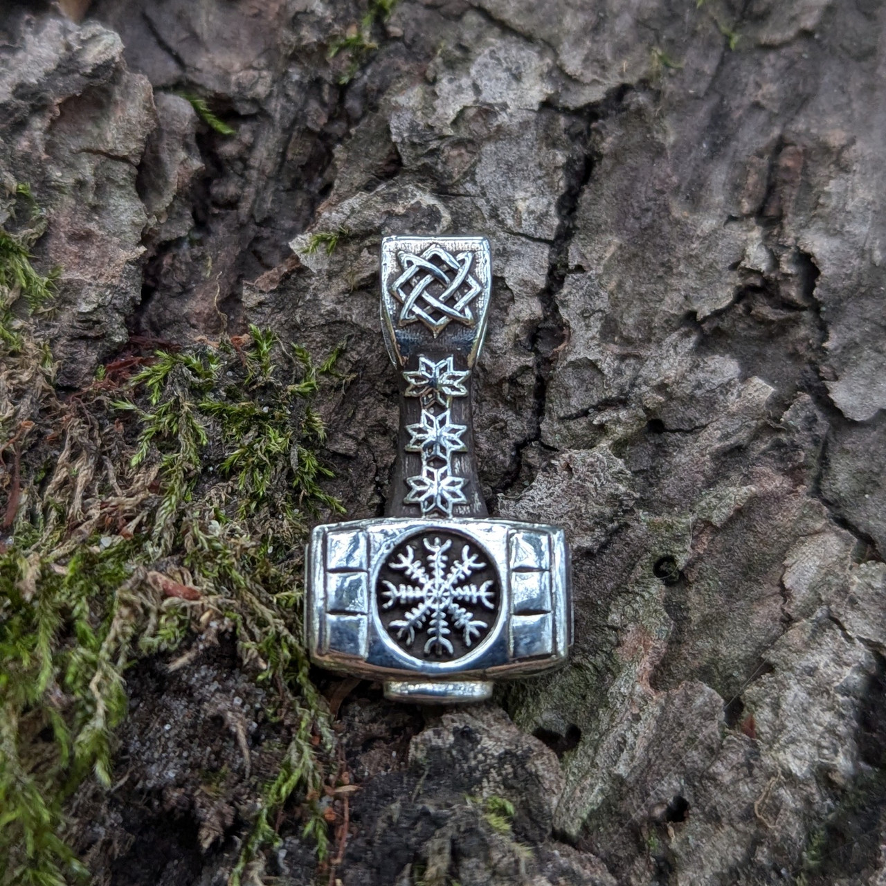 Мелот Тора з шелом хаосом М'яльнір MIJOLLNIR Підвіска Амулет