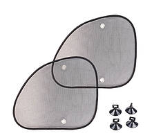 Популярний! Шторки на бічні стекла на присосках TH-204S косі (пара) - Краща якість тільки на Nukleon.com.ua