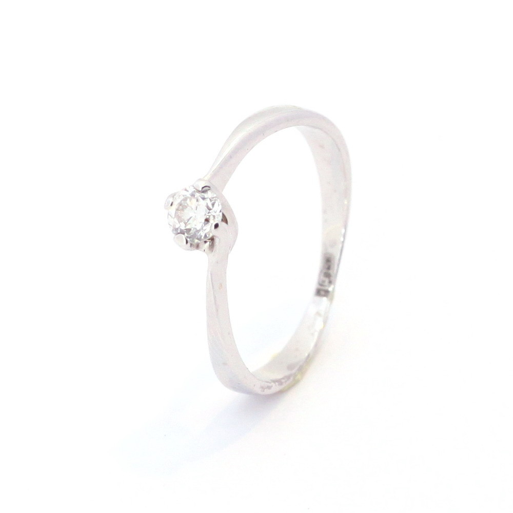 Каблучка золота з діамантом, фото 1