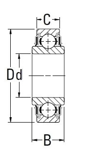 Підшипник NACHI 30BCDS3, DG306725W.2RS