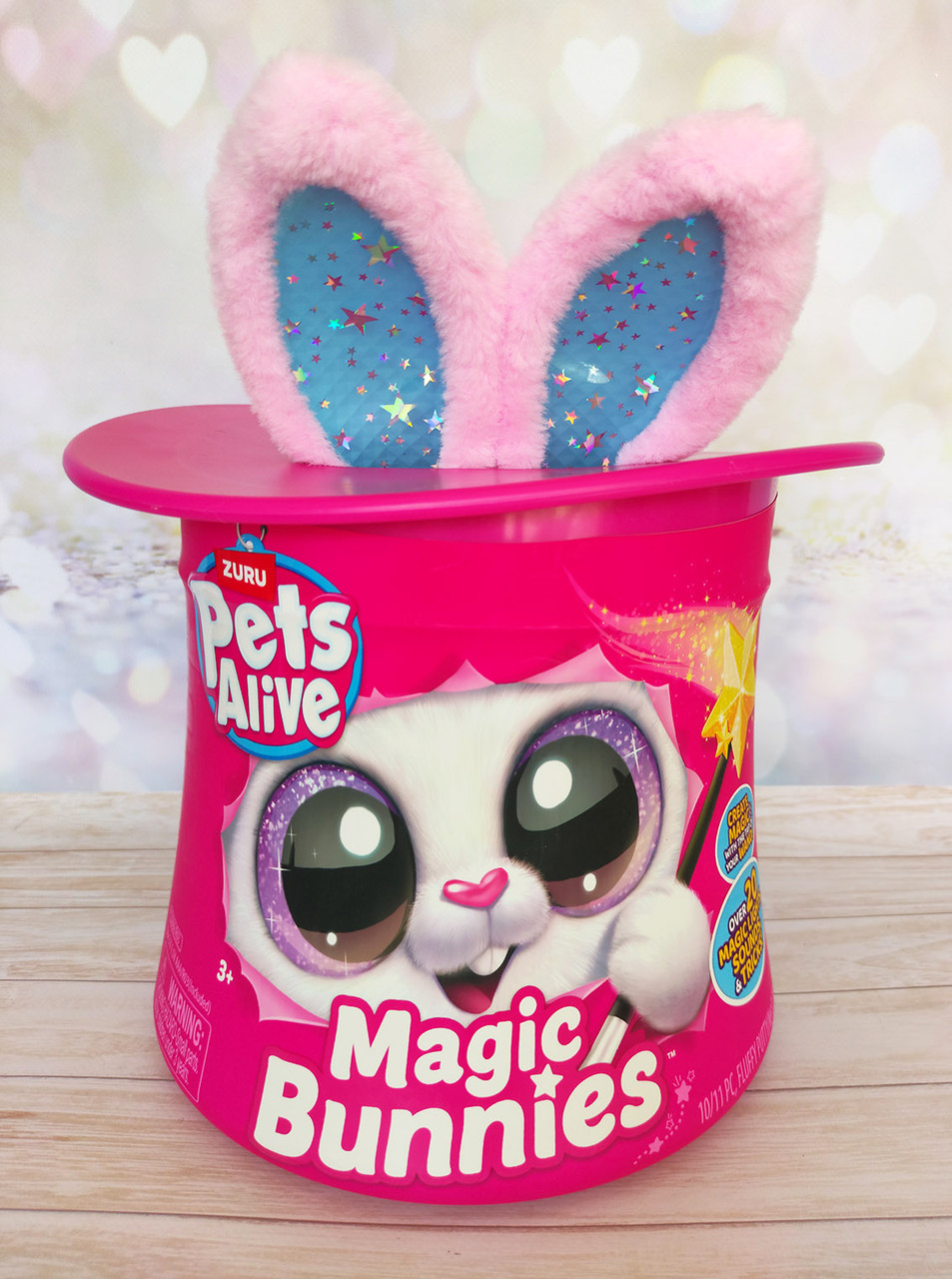Інтерактивний ігровий набір Pets & Robo Alive Кролик-чарівник 9549 Pets Alive Magic Bunnies Рожевий