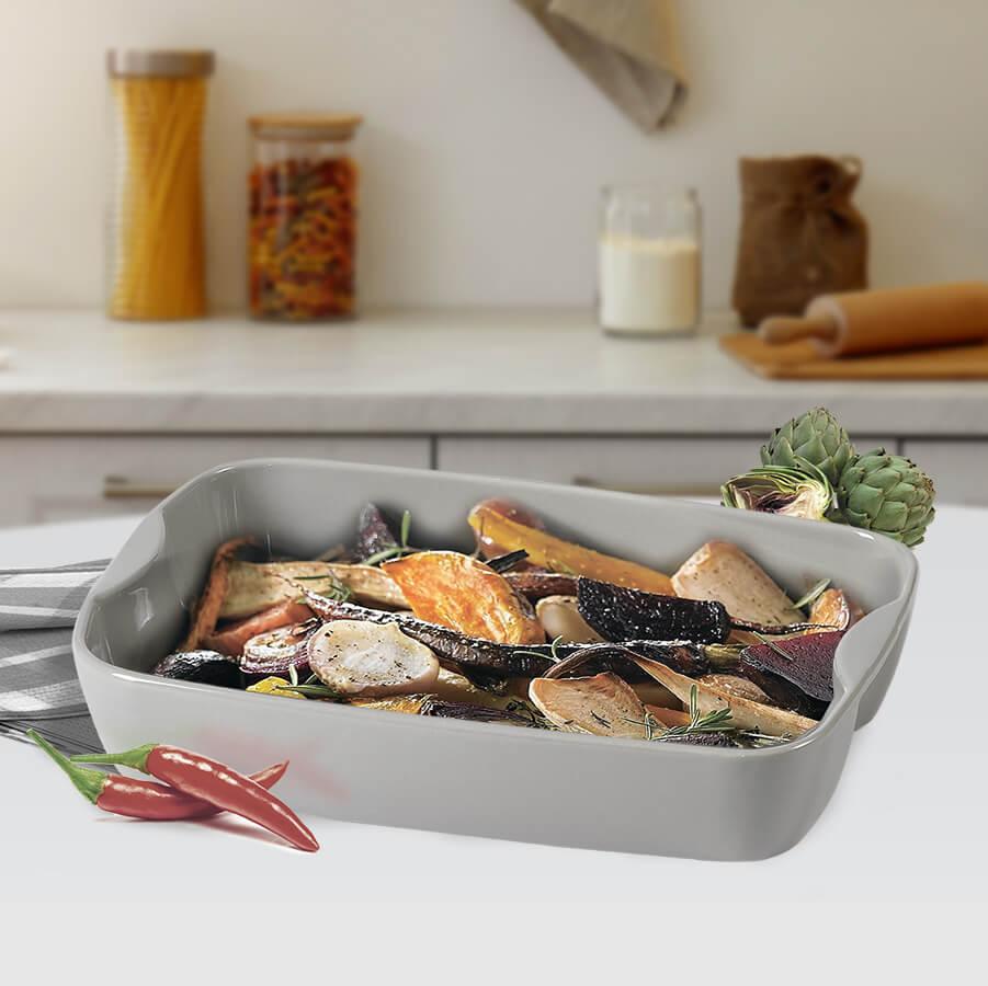 Деко прямокутне Maestro MR-21243-63 28,5х19,5х6,5 см світло-сірий ID 4928105