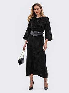 Жіноча демісезонна сукня якісна тканина напівприталений фасон модний дизайн