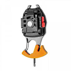 Міні ліхтарик брелок PL-409 COB Multifunctional кишеньковий світильник з карабіном з магнітом, фото 2