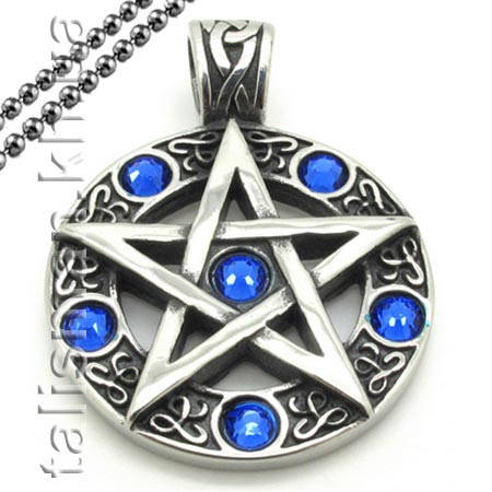 Кулон AST05 Пентаграма (синій), фото 1