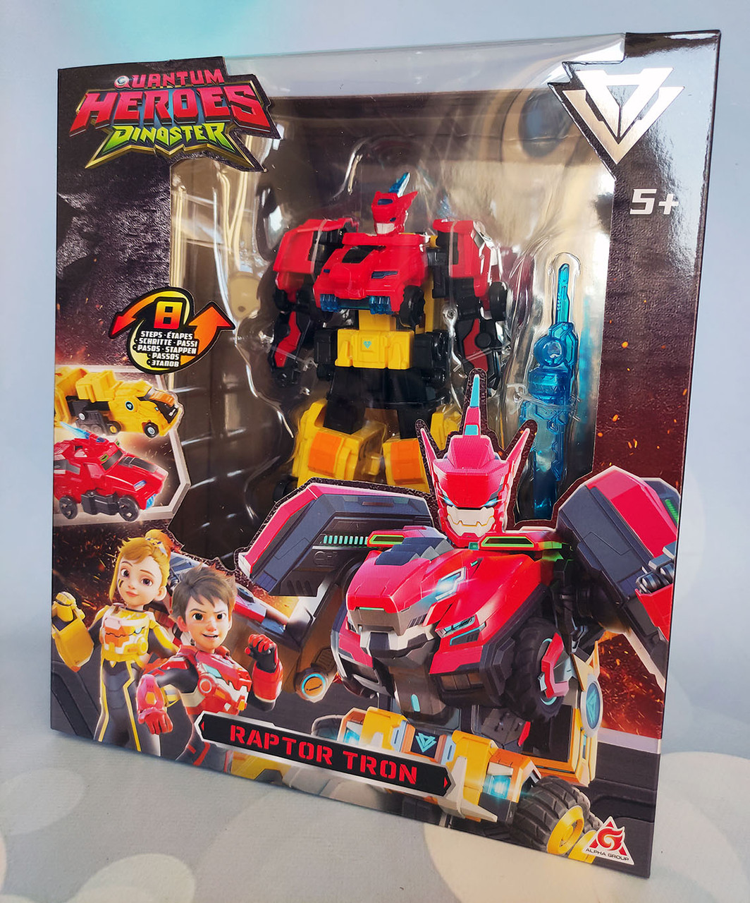 Трансформер Dinoster Раптор Трон Qurntum Heroes Dinoster Raptor Tron EU580811