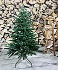 Штучна ялинка для офісу зелена Хвоя Classic Mix на металевій підставці 1,2 м -, фото 6