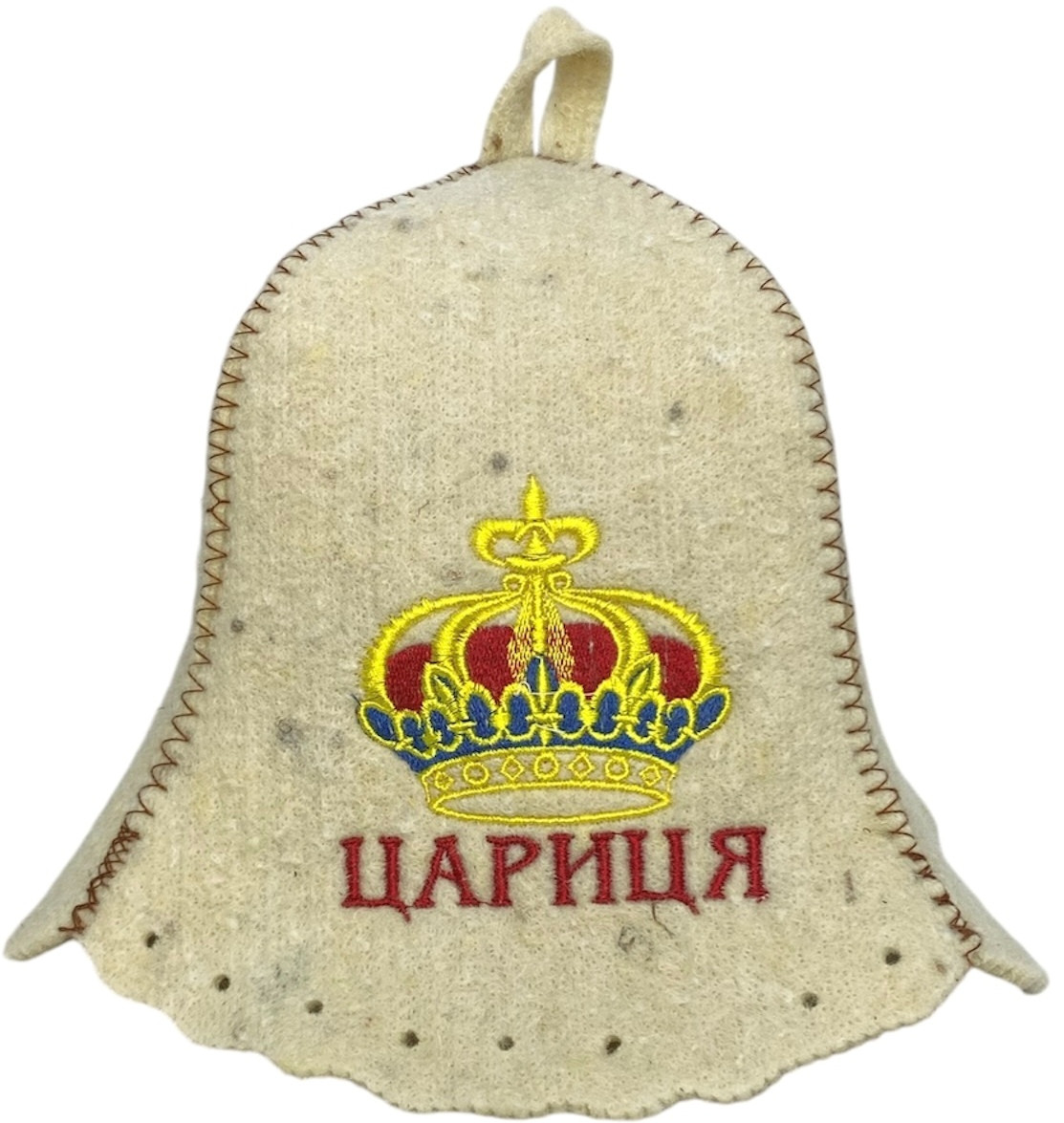 Шапка для бані та сауни з вовни Цариця