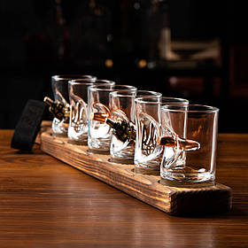 Набір чарок MIX 6 шт на підставці